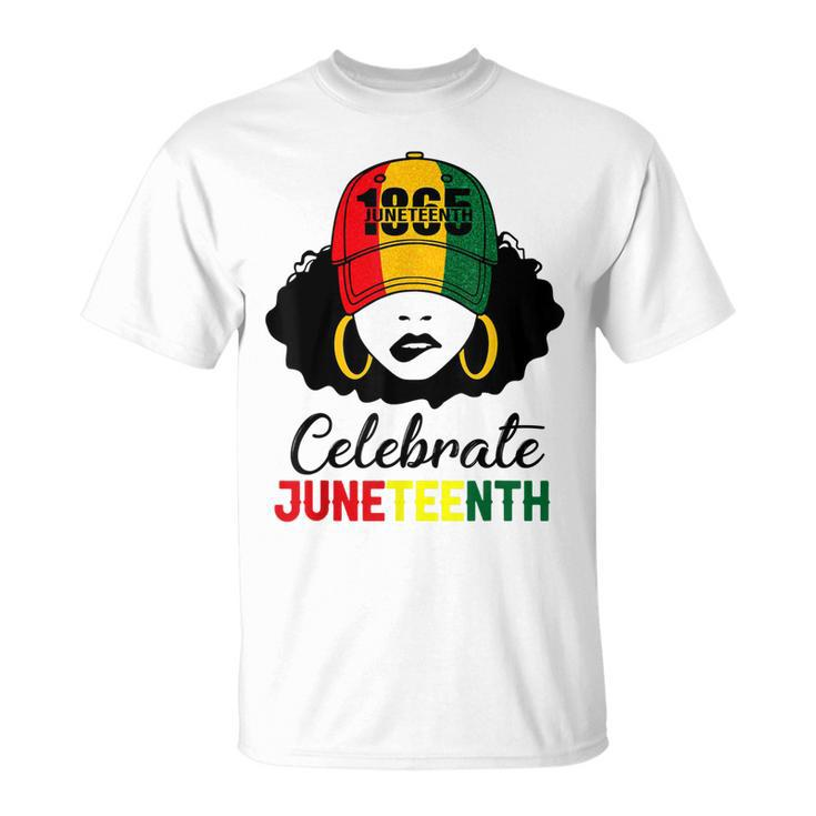 Celebrate Junenth 1865 Black Girl Magic Melanin Women  Unisex T-Shirt