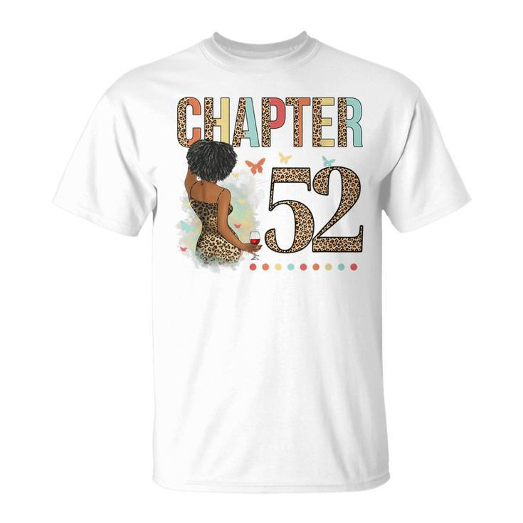 Chapter 52 Years Old 52Nd Birthday Leopard Afro Black Womens  Unisex T-Shirt
