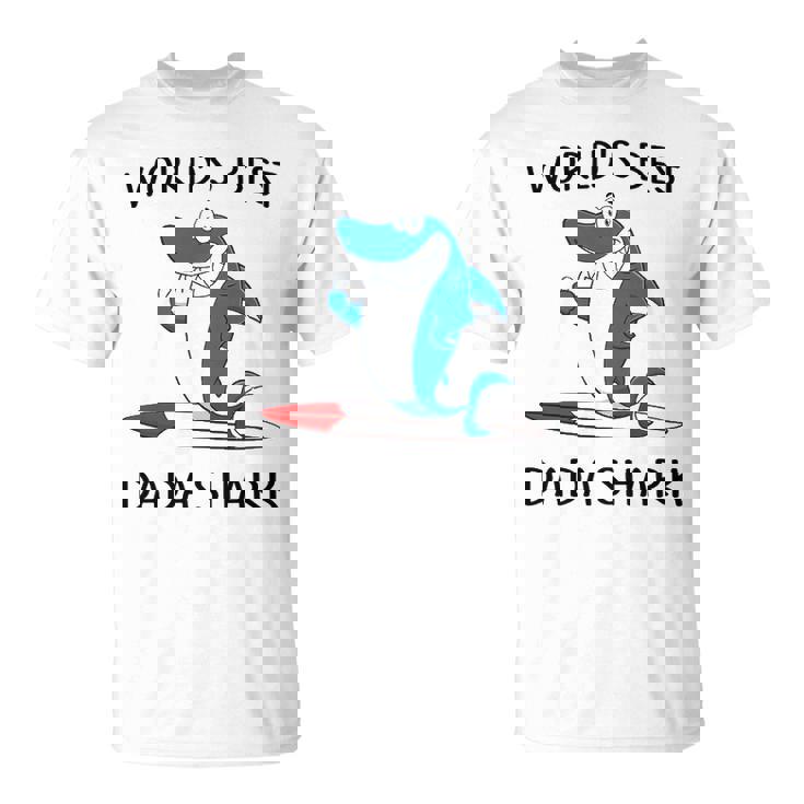 Dada Grandpa Worlds Best Dada Shark T-Shirt