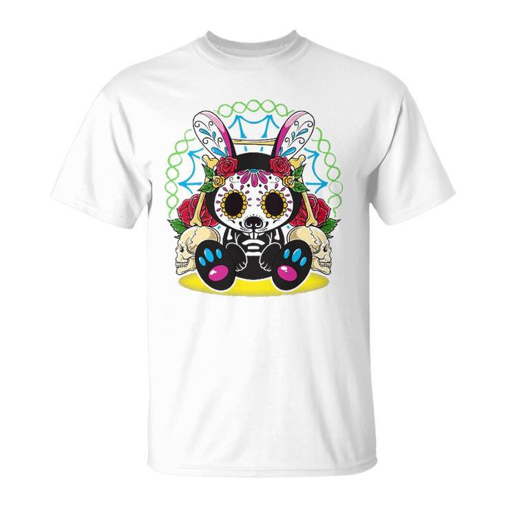 Day Of The Dead Dia De Los Muertos  Bunny Sugar Skull Unisex T-Shirt