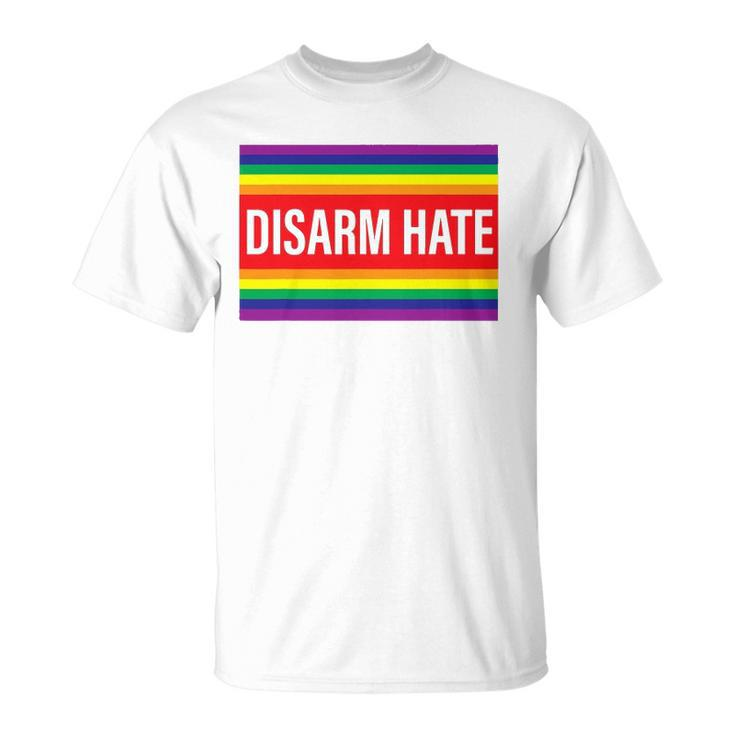 Disarm Hate Lgbtq Pride Protect Trans Students Not Afraid Unisex T-Shirt