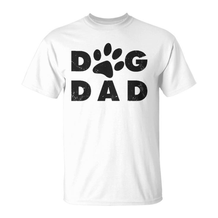 Dog Dad Classic Design Paw Gift Unisex T-Shirt