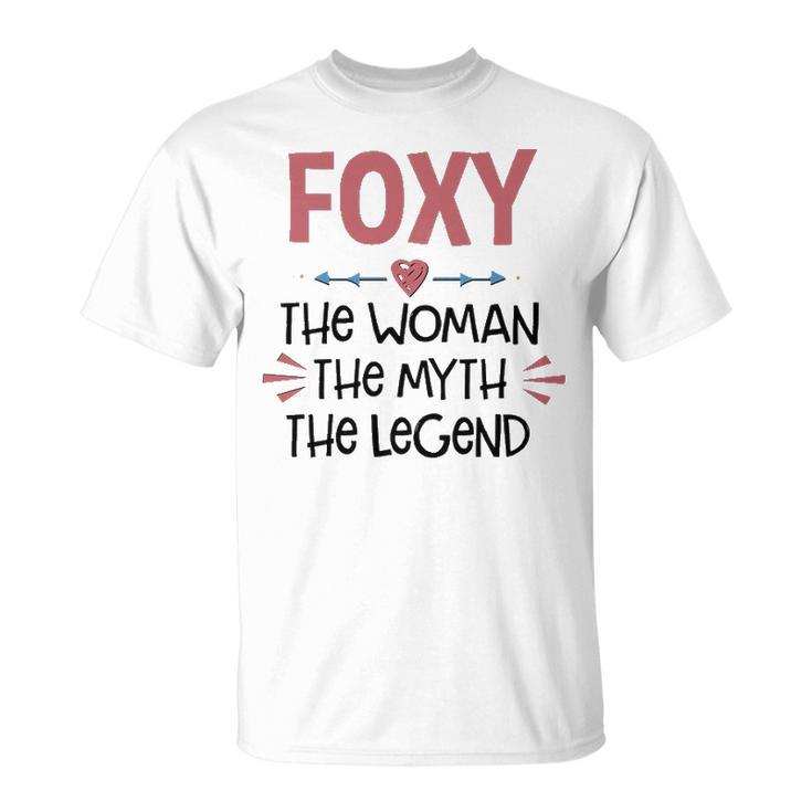 Foxy Grandma Foxy The Woman The Myth The Legend T-Shirt