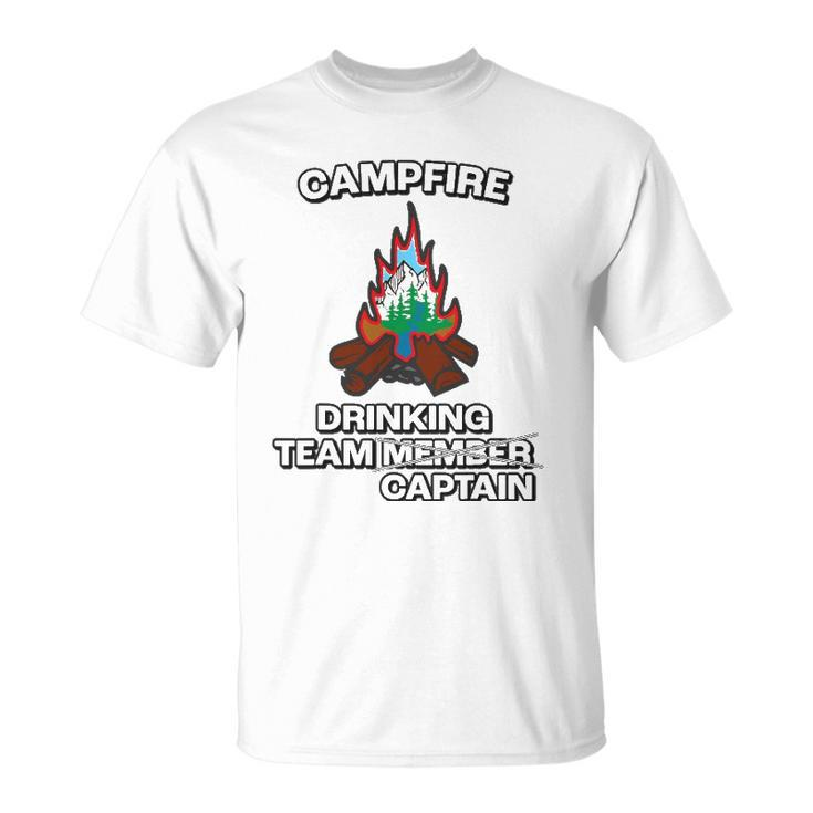 Funny Campfire Team Captain - Great Camping Unisex T-Shirt