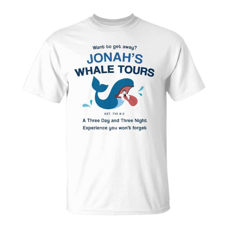 Funny Christian Gifts Religious Bible Verse Jonahs Whale Unisex T-Shirt