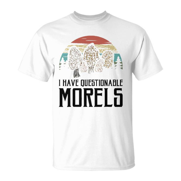 Funny Morel Mushroom Gift For Men Women Mycologist Lovers Unisex T-Shirt