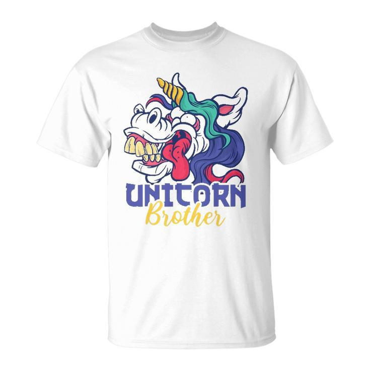 Funny Unicorn Design For Girls And Woman Unicorn Brother Unisex T-Shirt