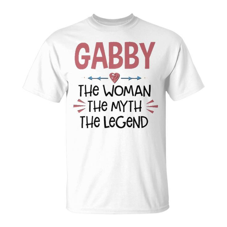 Gabby Grandma Gabby The Woman The Myth The Legend T-Shirt