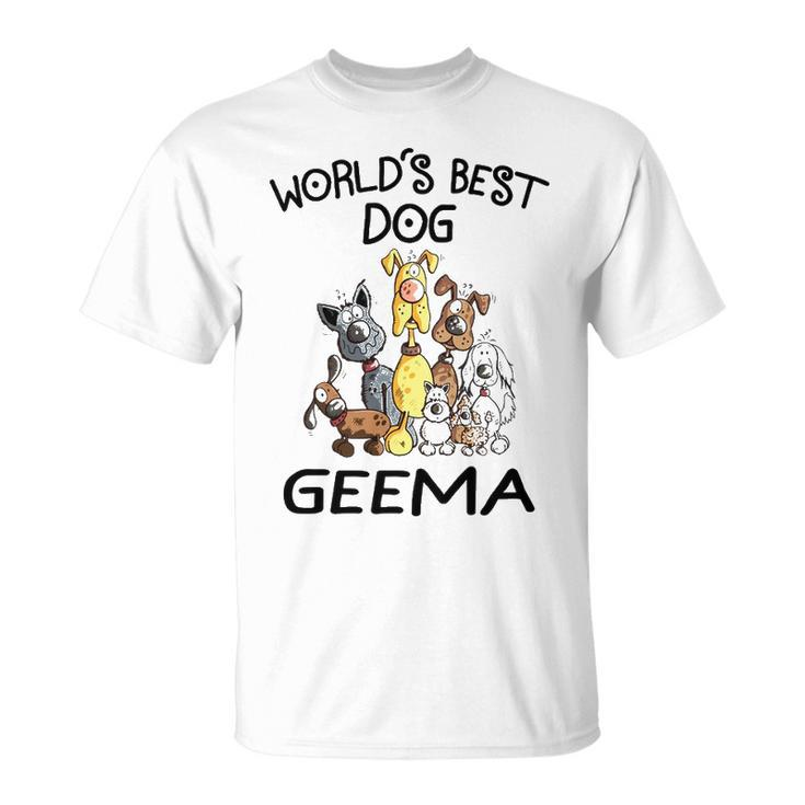 Geema Grandma Worlds Best Dog Geema T-Shirt