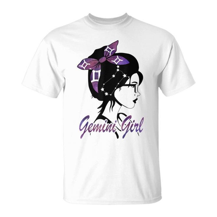 Gemini Girl Birthday Gemini Woman Zodiac Sign  Unisex T-Shirt