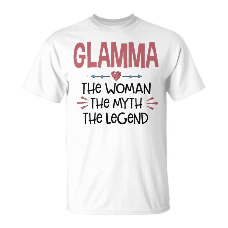 Glamma Grandma Glamma The Woman The Myth The Legend T-Shirt