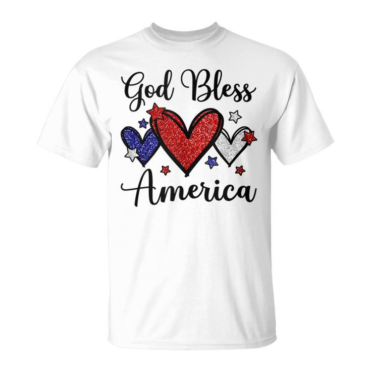 God Bless America Patriotic 4Th Of July Motif For Christians  Unisex T-Shirt