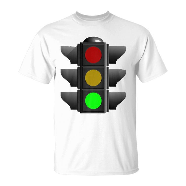 Green Traffic Light Signal Stop Caution Go Unisex T-Shirt