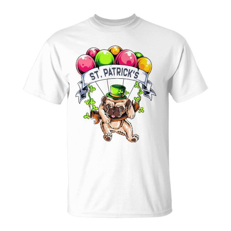 Happy StPatricks Day Pug Lover Gift Unisex T-Shirt