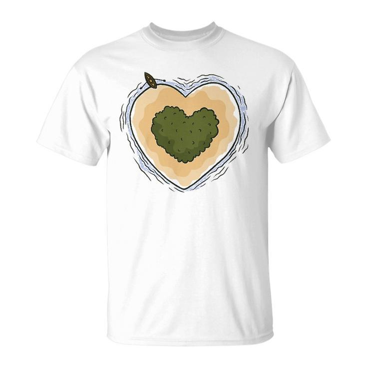 Heart Island Travel Boating Lover Unisex T-Shirt