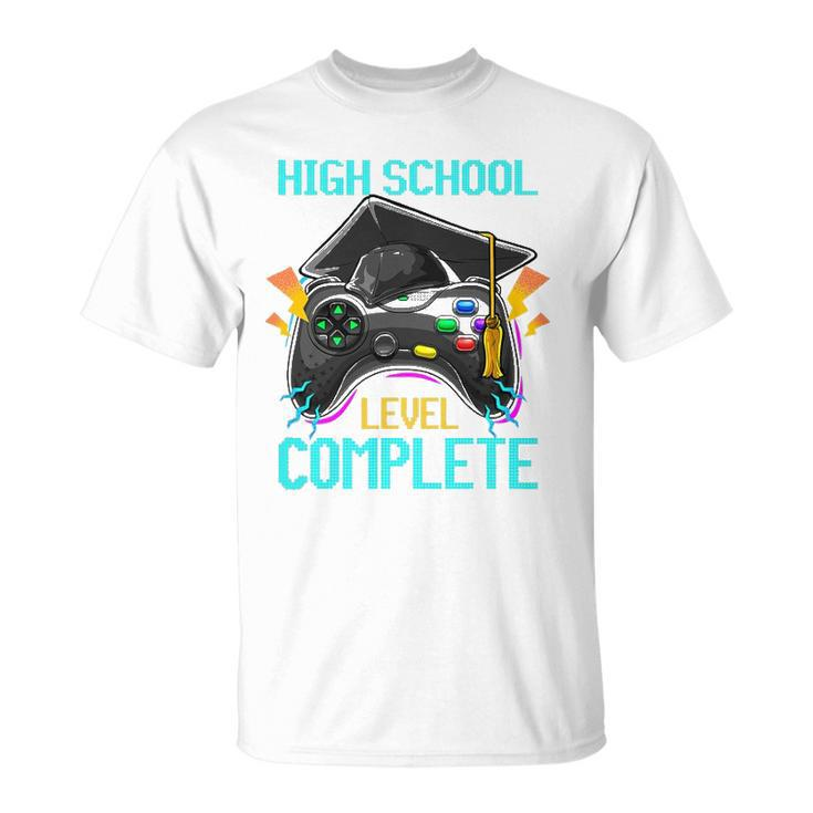 High School Level Complete Graduation 2022 Gamer Gift Unisex T-Shirt