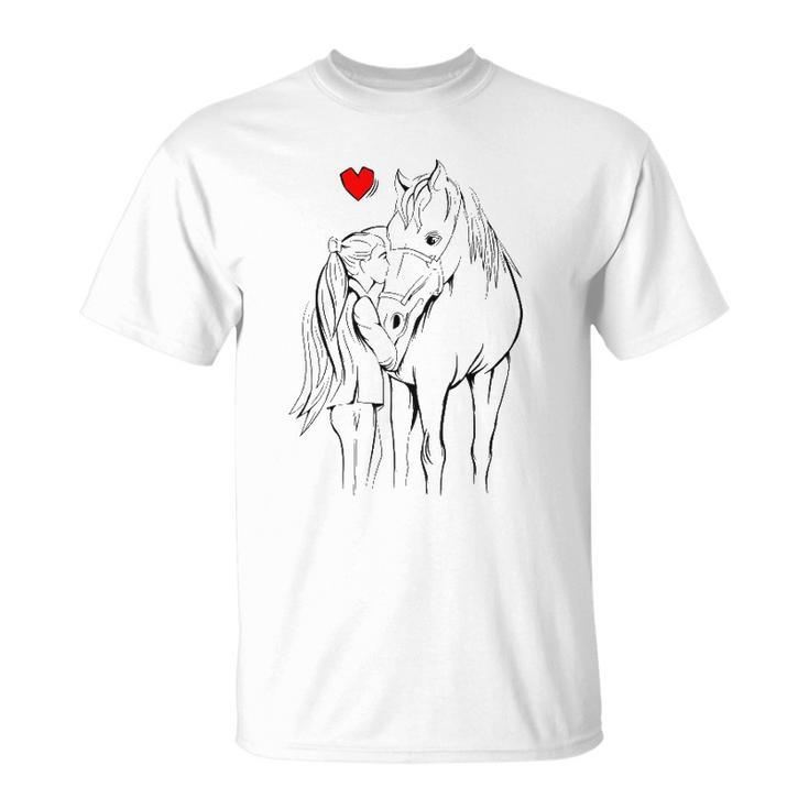 Horse Girl Women Horseback Riding Unisex T-Shirt