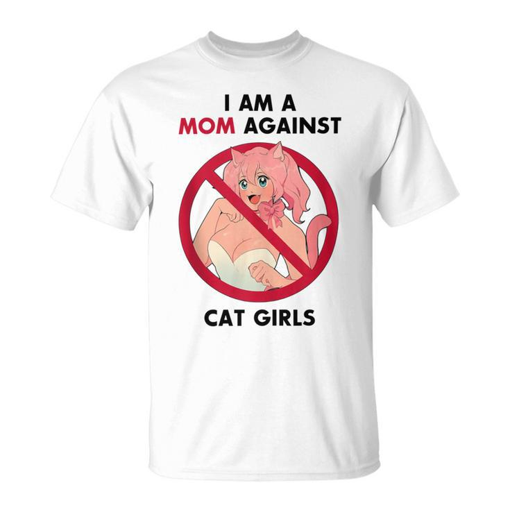 I Am A Mom Against Cat Girls V2 Unisex T-Shirt