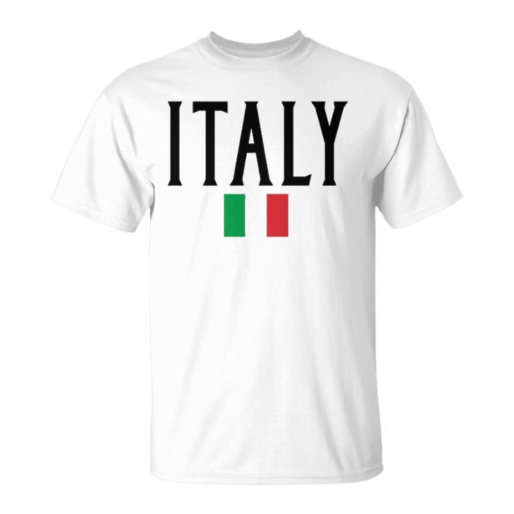 Italy Flag Vintage Black Text Festa Della Repubblica Unisex T-Shirt