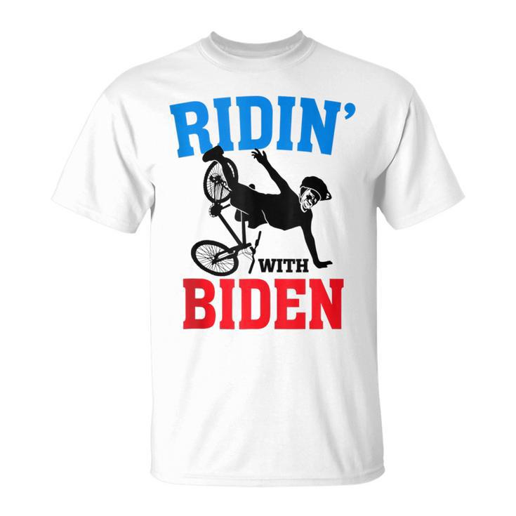 Joe Biden Falling With Biden Funny Ridin With Biden V3 Unisex T-Shirt