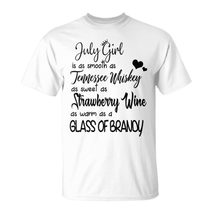 July Girl Is As Sweet As Strawberry Unisex T-Shirt