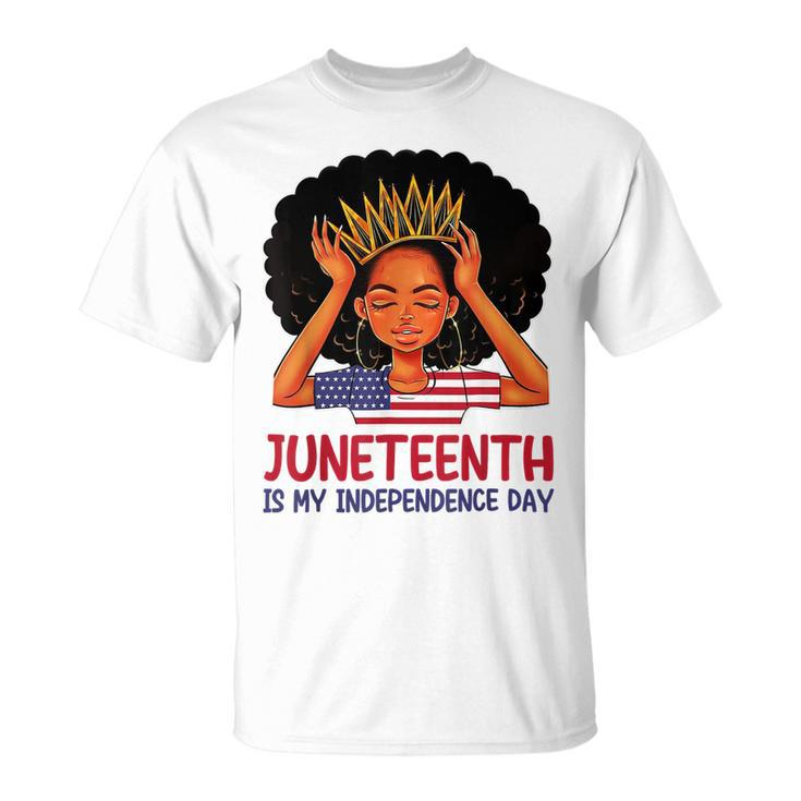 Juneteenth Is My Independence Day 4Th July Black Afro Flag T-Shirt Unisex T-Shirt