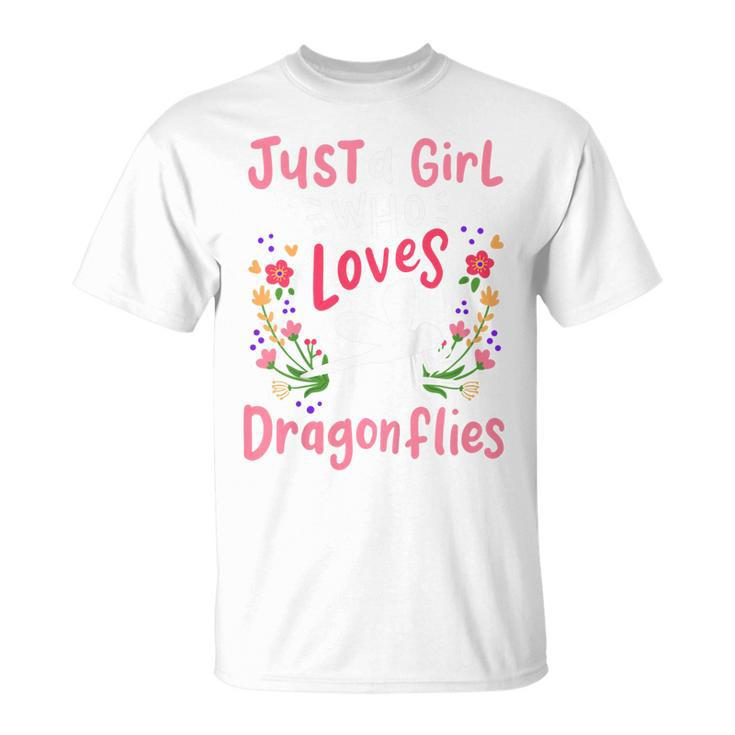 Kids Dragonfly Just A Girl Who Loves Dragonflies  Unisex T-Shirt