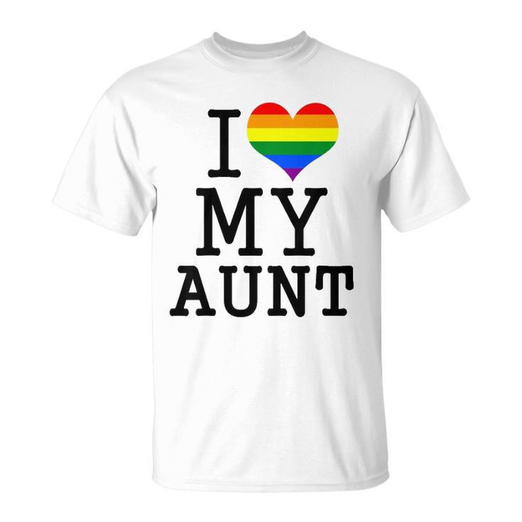 Kids I Love My Gay Aunt Baby Clothes Lgbt Pride Toddler Boy Girl Unisex T-Shirt