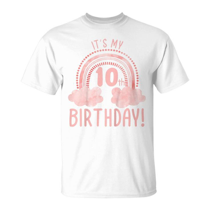 Kids Its My 10Th Birthday 10 Years Old Tenth Birthday  Unisex T-Shirt