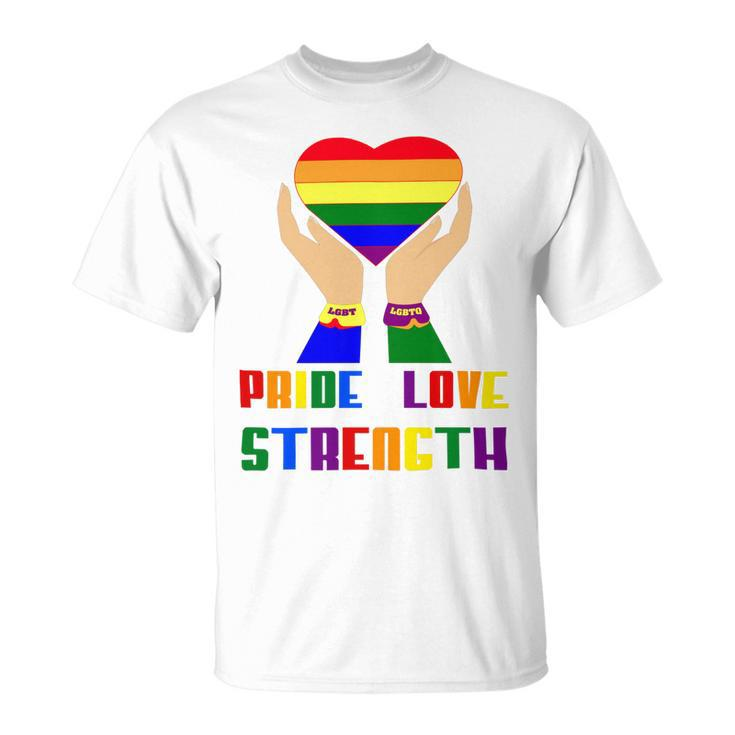 Lgbt Pride Month  Lgbt History Month Slogan Shirt Lgbt Love Heart Unisex T-Shirt