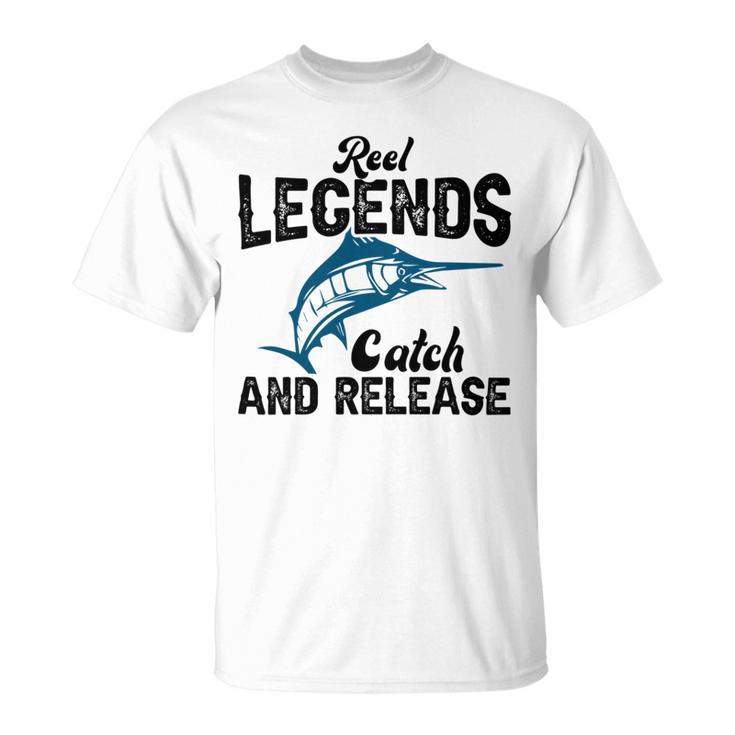 Loving Fish Reel Legends Catch And Release Unisex T-Shirt