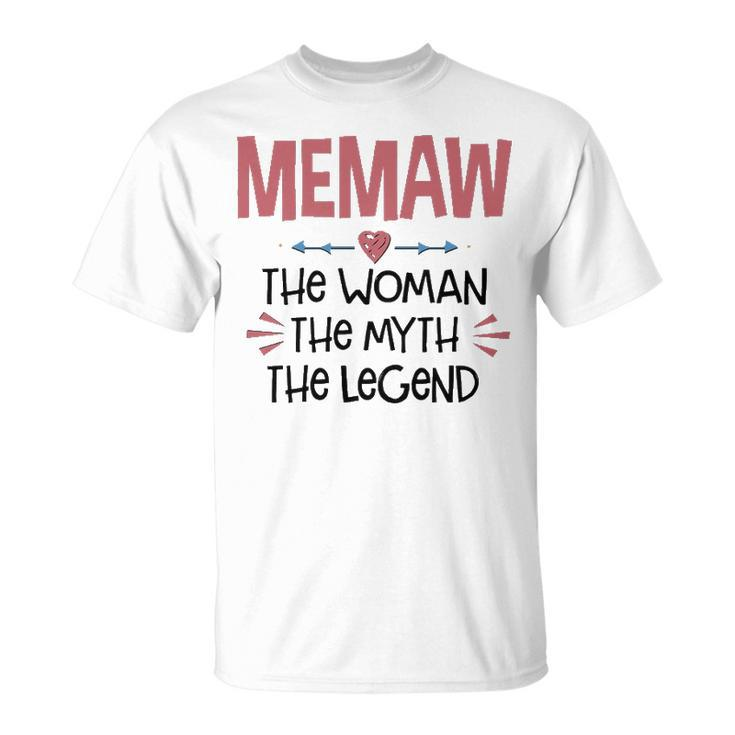 Memaw Grandma Memaw The Woman The Myth The Legend T-Shirt