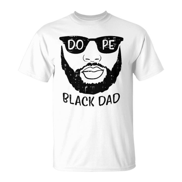 Mens Black Dad Beard African History Pride Blm Daddy Papa Men Unisex T-Shirt