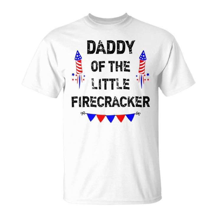 Mens Mens 4Th Of July Dad Daddy Of The Little Firecracker Gifts   Unisex T-Shirt