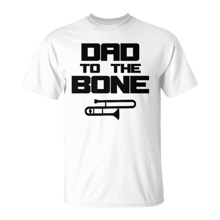 Mens School Marching Band Parent Funny Trombone Dad  Unisex T-Shirt