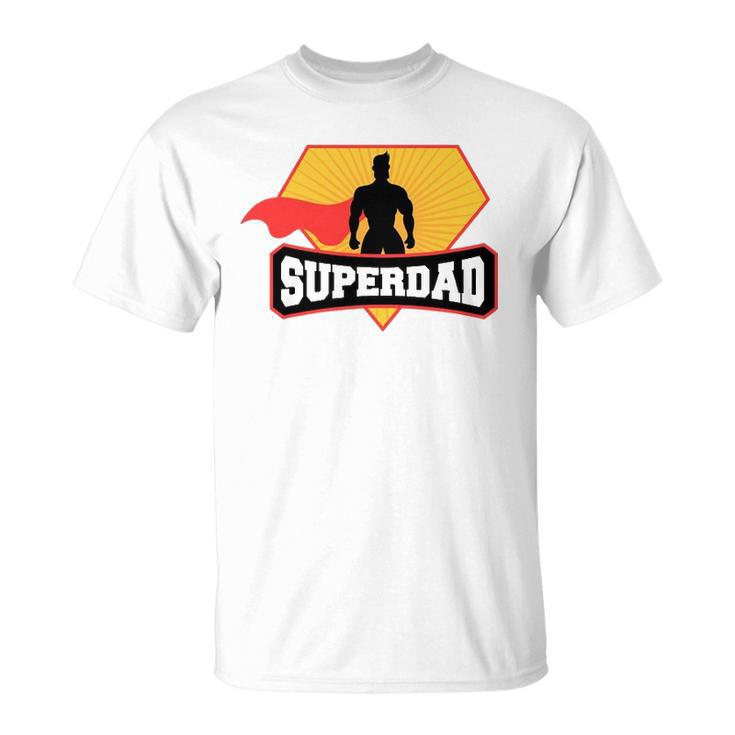Mens Superdad - Superhero Themed For Fathers Day Unisex T-Shirt