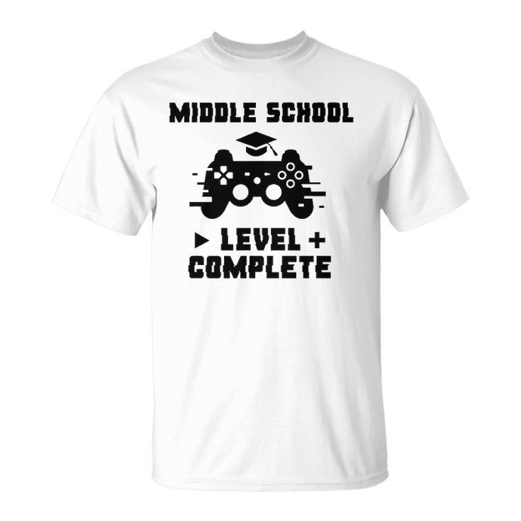 Middle School Level Complete Funny Video Gamer Graduation Unisex T-Shirt