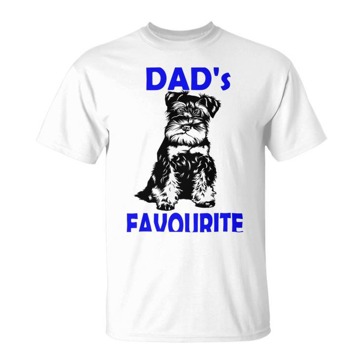 Miniature Schnauzer At Home Dads Favourite Multi Tasking Dog Unisex T-Shirt