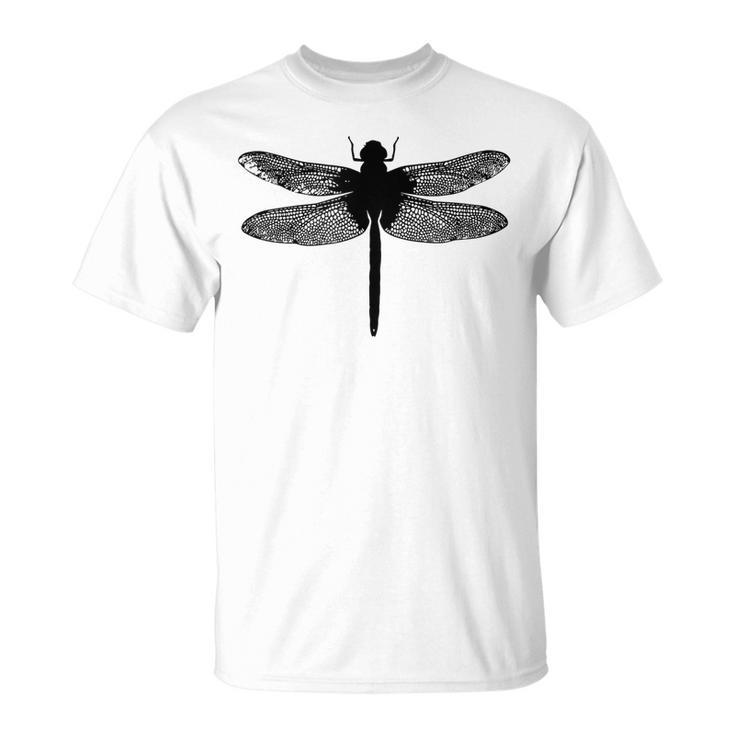 Minimalist Silhouette Insect Dragonfly Dragon Fly T-shirt