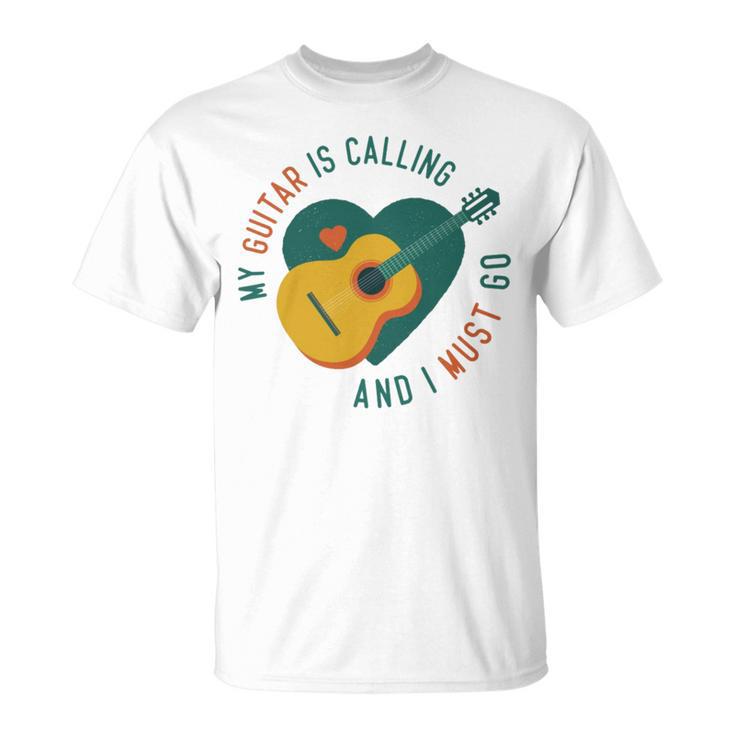 My Guitar Is Calling I Must Go 526 Trending Shirt Unisex T-Shirt