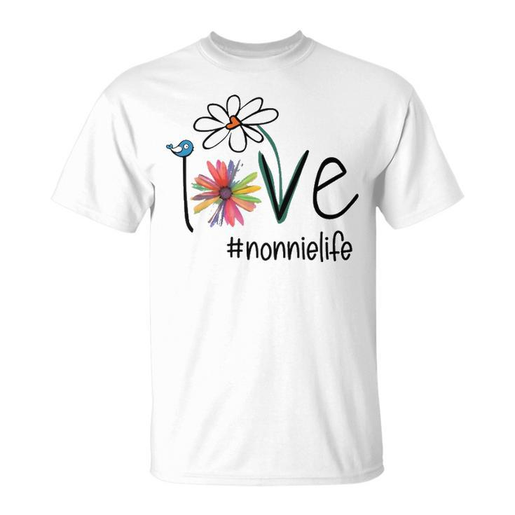Nonnie Grandma Idea Nonnie Life T-Shirt
