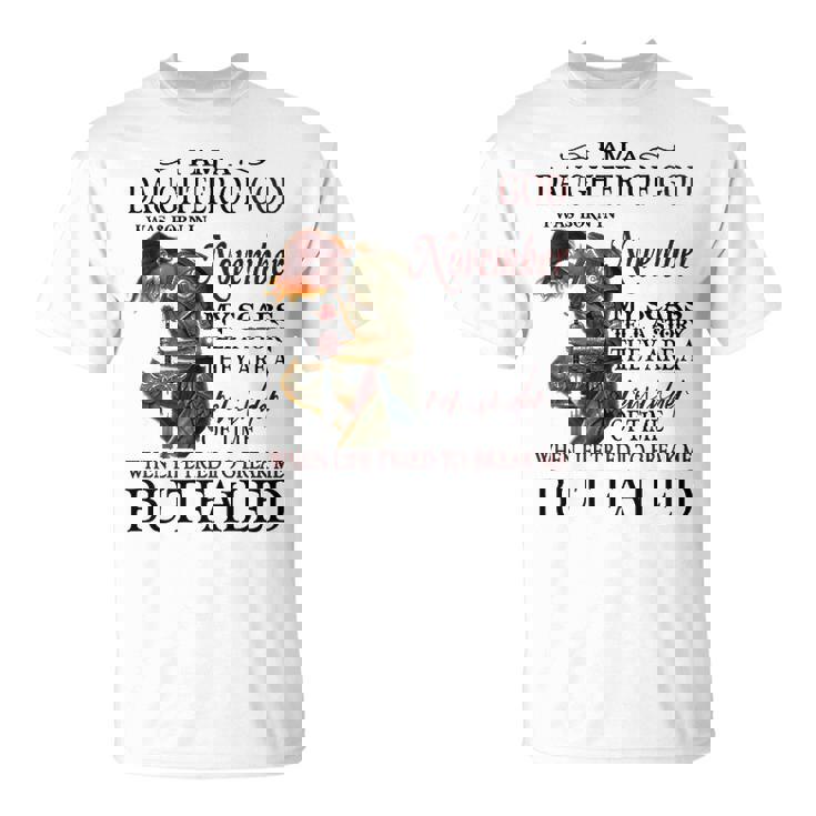 November Girl November Girl I Am A Daughter Of God T-Shirt