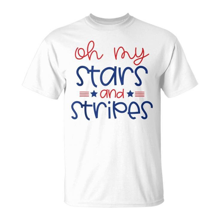 Oh My Stars And Stripes Fourth Of July  For Women Kids  V2 Unisex T-Shirt