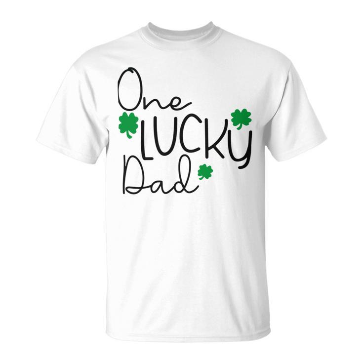 One Lucky Dad Funny St Patrick Day Unisex T-Shirt