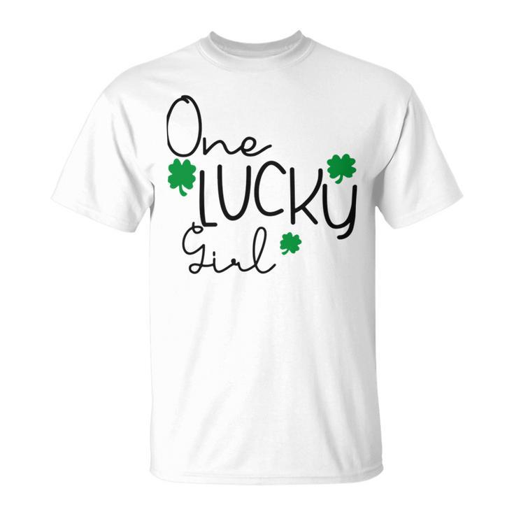 One Lucky Girl Funny St Patrick Day Unisex T-Shirt