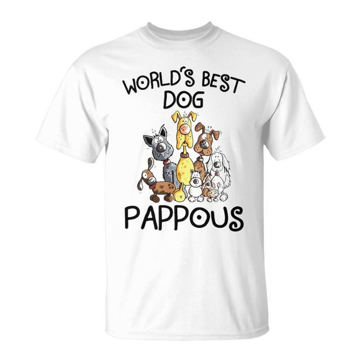 Pappous Grandpa Worlds Best Dog Pappous T-Shirt
