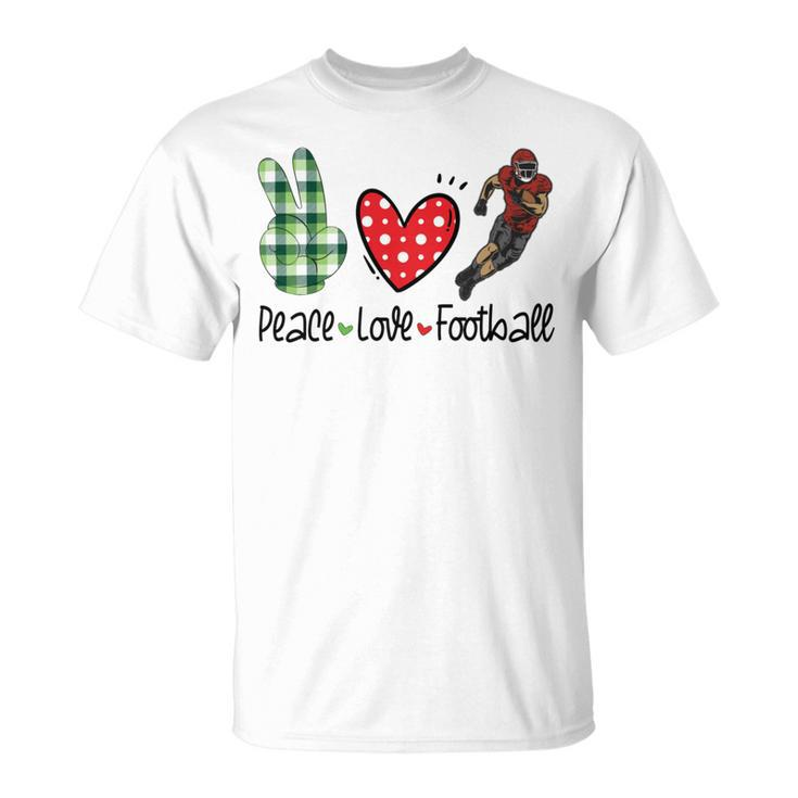 Peace Love Football Unisex T-Shirt
