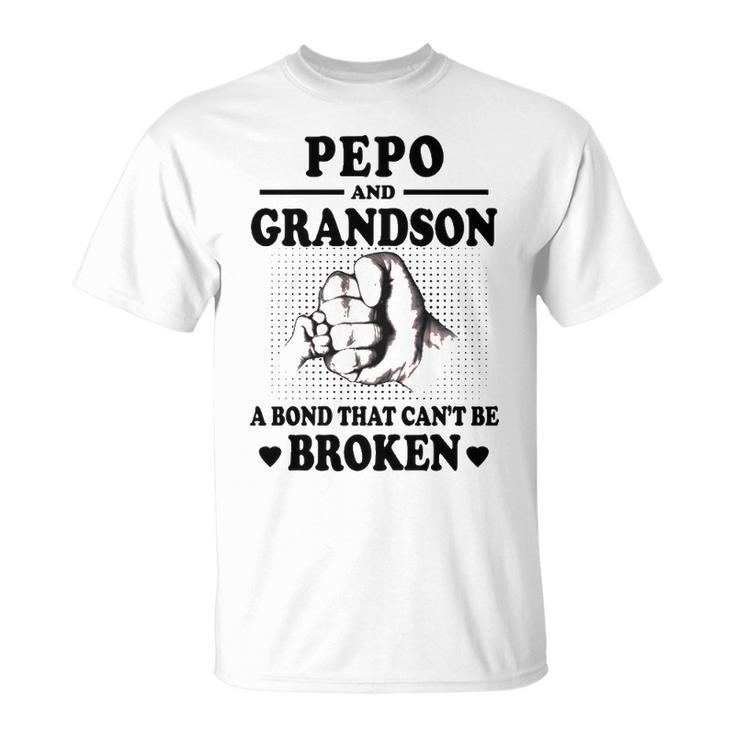 Pepo Grandpa Pepo And Grandson A Bond That Cant Be Broken T-Shirt