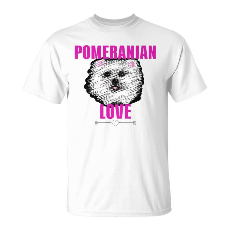 Pomeranian Dog Love Dog Owner Unisex T-Shirt