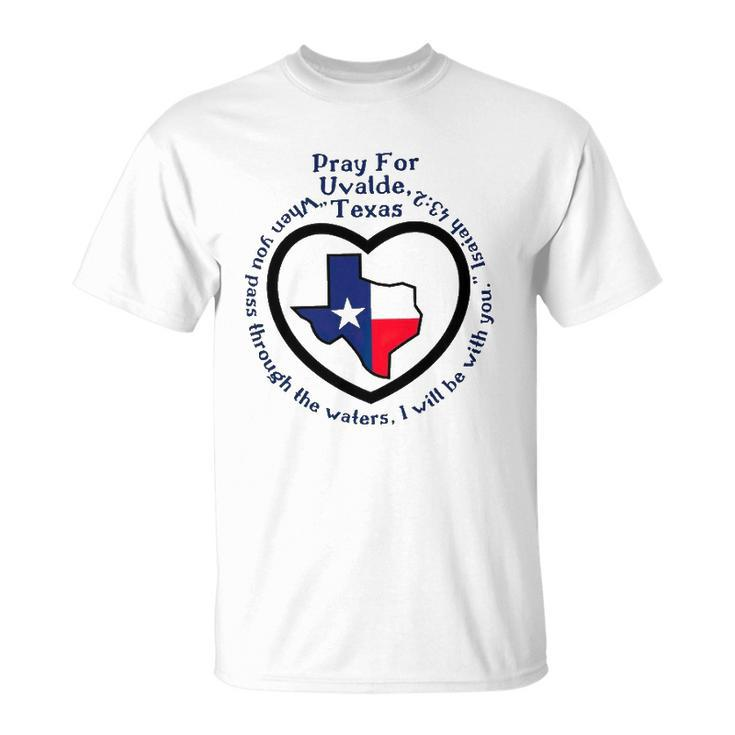Prayers For Texas Robb Elementary Uvalde Texan Flag Map Unisex T-Shirt
